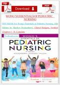TEST BANK For Wong&rsquo;s Essentials of Pediatric Nursing&comma; 11th Edition by Marilyn Hockenberry&comma; Cheryl Rodgers&comma; Verified Chapters 1 - 31&comma; Complete&NewLine;