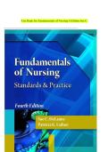 Test Bank for Fundamentals of Nursing 4th Edition Sue C&period; 