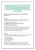 GOOD CLINICAL PRACTICE &lpar;GCP&rpar; CERTIFICATION &NewLine;EXAM PREP 2026 Latest Comprehensive Study Guide &mdash; &NewLine;Clinical Trial Ethics & Quality Review Good Clinical &NewLine;Practice Guidelines &bull; Detailed Rationales &bull; Verified Answers &NewLine;&bull; Success Workbook