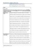 NR439 Week 6 Reading Research literature Worksheet 
