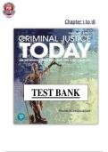 Criminal Justice Today 16th Ed &lpar;2021&rpar; Ch&period; 1-18 - Frank Schmalleger - Test Bank PDF