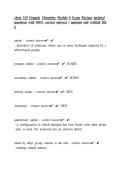 CHEM 219 Organic Chemistry &ndash; Module Portfolio&comma; Notes & Exam Prep