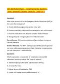EMT JBL Midterm Exam &vert; Complete Practice Questions&comma; &NewLine;Correct Answers & Detailed Rationales &lpar;2026&sol;2027&rpar; 
