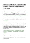 CLINICAL NURSING SKILLS AND TECHNIQUES&NewLine;BY ANNE GRIFFIN PERRY COMPREHENSIVE&NewLine;STUDY GUIDE&NewLine;