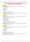 ATI Fundamentals Full Course &vert; Comprehensive Test Questions&NewLine;With Answers and detailed Rationales