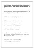 CHEM 219 Organic Chemistry &ndash; Module Portfolio&comma; Notes & Exam Prep