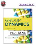 Group Dynamics 7th Edition Chapter&period; 1-17 - Donelson R&period; Forsyth - Test Bank PDF