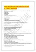 &NewLine;NY NOTARY EXAM QUESTIONS WITH 100&percnt; ACCURATE ANSWERS &NewLine;
