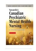 Test Bank &ndash; Varcarolis&rsquo;s Canadian Psychiatric Mental Health Nursing&comma; 2nd Edition by Halter &vert; Chapters 1&ndash;35 &vert; Complete Study Guide