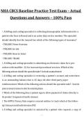 NHA CBCS Baseline Practice Test Exam &ndash; Practice Questions and Verified Answers for 2027&sol;2028 Exam Preparation