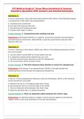 ATI Medical-Surgical &vert; Exam &lpar;Musculoskeletal & Immune&NewLine;Disorders&rpar; Questions With Answers and detailed Rationales