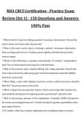 NHA CBCS Certification &ndash; Practice Exam Review Set 1 &ndash; 150 Questions and Answers for 2027&sol;2028 Exam Preparation