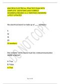 WAC&sol;RCW ELECTRICAL PRACTICE EXAM WITH &NewLine;COMPLETE  QUESTIONS AND CORRECT &NewLine;ANSWERS&sol; &sol;GRADED A&plus;&sol;&sol; &lpar;VERIFIED ANSWERS&rpar; LATEST UPDATED