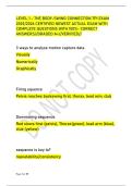LEVEL 1 - THE BODY-SWING CONNECTION TPI EXAM &NewLine;2025&sol;2026 CERTIFIED NEWEST ACTUAL EXAM WITH &NewLine;COMPLETE QUESTIONS WITH 100&percnt;- CORRECT &NewLine;ANSWERS&sol;&sol;GRADED A&plus;&sol;&sol;VERIFIED&sol;&sol;