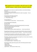 ABO Supplementary Questions with all Correct & 100&percnt; Verified Answers &vert;Latest Version &vert;Already Graded A&plus;