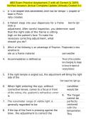 ABO Exam Practice Assessment 2 with all Correct & 100&percnt; Verified Answers &vert;Actual Complete Update &vert;Already Graded A&plus;