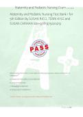 Maternity and Pediatric Nursing Test Bank 1 for  &NewLine;5th Edition by SUSAN RICCI&comma; TERRI KYLE and &NewLine;SUSAN CARMAN isbn-9781975220419 