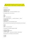 ABO OpenOptix Questions with all Correct & 100&percnt; Verified Answers &vert;Latest Version &vert;Already Graded A&plus;