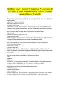 ABO Basic Exam &ndash; Domain V&colon; Dispensing Procedures with all Correct & 100&percnt; Verified Answers &vert;Actual Complete Update &vert;Already Graded A&plus;