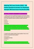 Kettering TMC Exam Practice &lpar;2026&rpar; &ndash; 300 &NewLine;Practice Questions & Answers for Respiratory &NewLine;Therapist TMC Board Exam Prep Review &lpar;PDF&rpar;