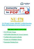 NU 578 Units 1 Exam &lpar;2026&sol;2027&rpar; &lpar;PDF&rpar;