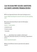 CLR 110 EXAM PREP SOLVED QUESTIONS&NewLine;ACCURATE ANSWERS PREMIUM REVIEW