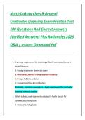 North Dakota Class B Contractor Exam 2026 &vert; 100 Q&A Study Guide