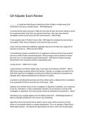 GA Adjuster Exam Review 2026&sol;2027 &vert; Questions&comma; Answers & Complete Study Guide