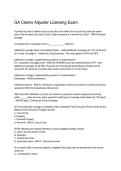 GA Claims Adjuster Licensing Exam&comma; Georgia Claims Adjuster Exam&comma; Georgia Adjuster License Practice Questions&comma; Georgia Adjuster Exam Study Guide