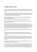 Georgia Adjuster Exam 2026&sol;2027 &vert; Questions&comma; Answers & Complete Study Guide