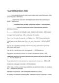 Hazmat Operations Test 2026&sol;2027 &vert; Questions&comma; Answers & Complete Study Guide