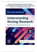Test Bank for Understanding Nursing Research 8th Edition by Grove & Gray&NewLine;