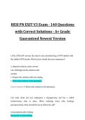 HESI PN EXIT V3 Exam &ndash; 140 Questions with Correct Solutions for 2027&sol;2028 Exam Preparation