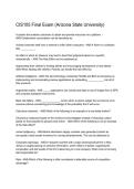 CIS 105 Final Exam 2026&sol;2027 &vert; Arizona State University &vert; Questions&comma; Answers & Complete Study Guide