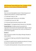 CMTO Massage Therapy MCQ Exam Prep &vert; Complete  ACTUAL &NewLine;Questions&comma; Correct Answers & Rationales 2026&sol;2027 