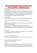 AMCA EXAM REVIEW PART 2 QUESTIONS WITH CORRECT ANSWERS 2025&period;pdf