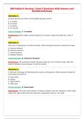 BSN Pediatric Nursing &vert; Exam 9 Questions With Answers and&NewLine;detailed Rationales