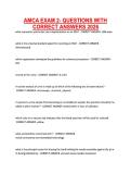 AMCA EXAM 2- QUESTIONS WITH CORRECT ANSWERS 2025&period;