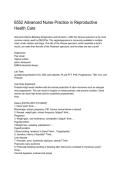 6552 Advanced Nurse Practice in Reproductive Health Care 2026&sol;2027 &vert; Questions&comma; Answers & Complete Study Guide