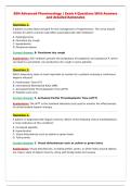 BSN Advanced Pharmacology &vert; Exam 4 Questions With Answers&NewLine;and detailed Rationales