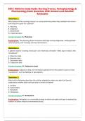 BSN &vert; Midterm Study Guide&colon; Nursing Process&comma; Pathophysiology &&NewLine;Pharmacology Exam Questions With Answers and detailed&NewLine;Rationales