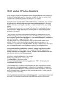 PECT Module 1 Practice Questions &vert; PreK-4 Study Guide&comma; Answers & Exam Review 2026