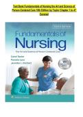 Test Bank Fundamentals of Nursing the Art and Science of Person-Centered Care 10th Edition