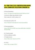 CLS TIER TWO TCCC CERTIFICATION BANK&NewLine;2026 COMPLETE SOLUTIONS GRADED A&plus;