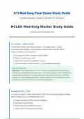 ATI Med-Surg Final Exam Study Guide &lpar;PDF&rpar; &vert; &lpar;2026&rpar; NCLEX Questions