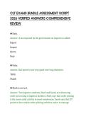 CLT EXAMS BUNDLE ASSESSMENT SCRIPT&NewLine;2026 VERIFIED ANSWERS COMPREHENSIVE&NewLine;REVIEW