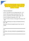 PCI ISA Exam Internal Security Assessor Certification Official Practice Exam 2026&sol;2027 Complete Exam-Style Questions with Detailed Rationales &vert; 100&percnt; Verified &vert; Pass Guaranteed &ndash; A&plus; Graded
