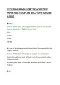 CLT EXAMS BUNDLE CERTIFICATION TEST&NewLine;PAPER 2026 COMPLETE SOLUTIONS GRADED&NewLine;A PLUS
