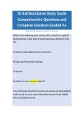 SC Bail Bondsman Study Guide Comprehensive Questions and Complete Solutions Graded A&plus;