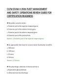 CLTM EXAM 4 2026 FLEET MANAGEMENT&NewLine;AND SAFETY OPERATIONS REVIEW GUIDE FOR&NewLine;CERTIFICATION READINESS&NewLine;